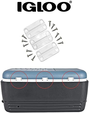 Igloo Cooler Plastic Hinges for Ice Chests (Set of 3)
