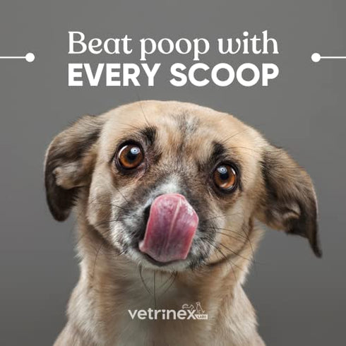 Vetrinex Labs Coprophagia Poop Eating Deterrent & Prevention, Stop & Prevent Stool Eating Treatment - Probiotics for Dogs, Cats and Puppies - Forbids Dog from Eating Poop - Probiotic Powder
