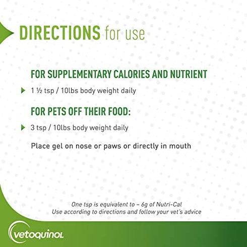 Vetoquinol Nutri-Cal 4.25 Oz - High Calorie Supplement for Cats and Dogs