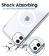 amCase Clear Case with Built-in Magnets Compatible with iPhone 11 (6.1") and MagSafe Accessories, Support Wireless Charging, Strong Magnetic
