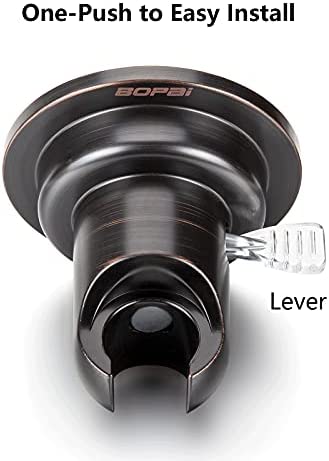 BOPai ORB Suction Shower Head Holder, Relocatable Handheld Showerhead Holder, Oil Rubbed Bronze