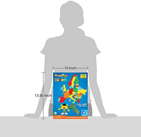 Imagimake Mapology Europe Map Puzzle - Geography for Kids - Learning & Educational Toys - Puzzles for Kids Ages 4-8, Gift for Gift for 4, 5, 6, 7, 8 Year Old