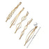 10 Pieces Bobby Pin Hair Pin Geometric Metal Hair Clip Hair Barrettes for Women Girl Minimalist Hair Decorative Wedding Dainty Accessories Headwear (Gold, Silver)