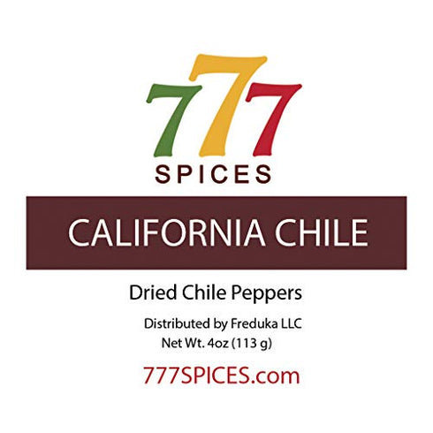4oz California Dried Whole Chile Peppers, Anaheim Chili Seco Pods for Authentic Mexican Food