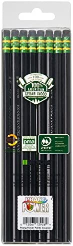 Ticonderoga Pencils, Wood-Cased, Graphite #2 HB Soft, Black, 24-Pack (13926)