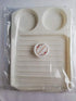 Summerdaisy 2-in-1 Microwave Bacon and Egg Cooker Microwave Egg Cooker Bacon Tray Microwavable Plates Bacon Crisper