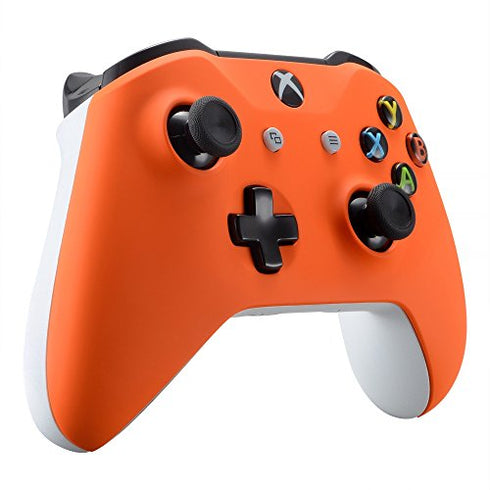eXtremeRate Orange Soft Touch Front Housing Shell Case for Xbox One S/X Controller, Comfortable Replacement Kit Faceplate Cover for Xbox One Wireless Controller Model 1708 - Controller NOT Included