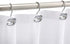CHICTIE Diamond Shower Curtain Hooks,White Crystal Decorative Shower Curtain Rings,Set of 12 Stainless Steel Rust-Proof Square Rhinestones Shower Hooks Hangers for Bathroom