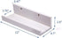 Muzilife 12 Inch White Floating Shelves - Set of 2 Rustic Wood Floating Shelves - Wall Mounted Small Picture Ledge for Bathroom, Bedroom, Living Room