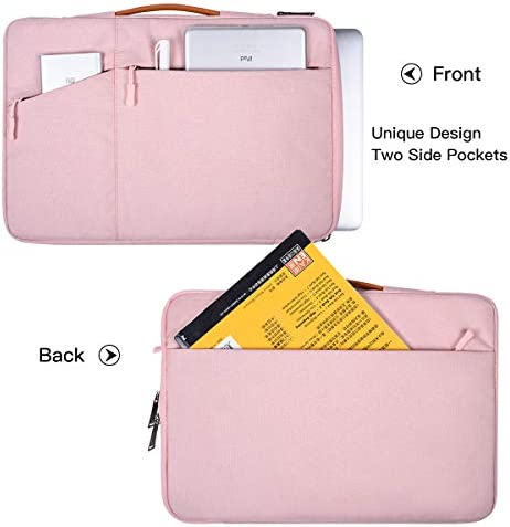 17 17.3 Inch Laptop Sleeve Case for HP Envy 17/ Pavilion 17/ Dell Inspiron/ Asus VivoBook/ MSI/ Lenovo IdeaPad/ LG Gram Notebook Computer Bag,Pink