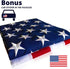 American Flag - Heavy-Duty US Flag - Embroidered Stars - Nylon USA Flag Built for Outdoors - Sewn Stripes - UV Protection - Brass Grommets (3x5 ft)