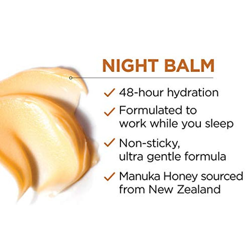 L'Oreal Paris Skincare Age Perfect Hydra Nutrition Ultra Nourishing Honey Night Balm, Face Moisturizer to Comfort, Improve Resilience on Dry Skin, Manuka Honey and Nurturing Oils, 1.7 oz.