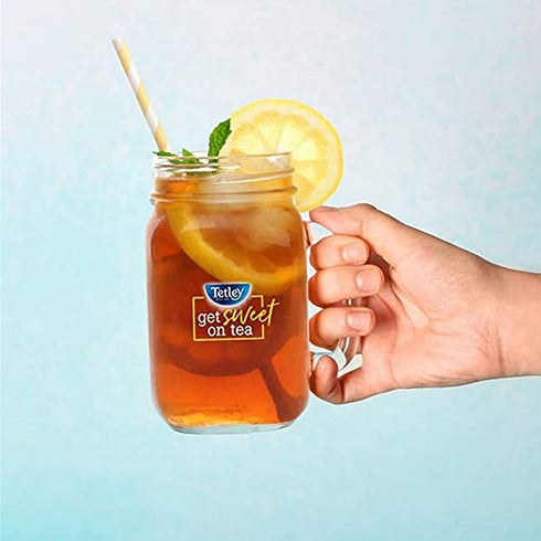 Tetley Black Tea, Decaffeinated Iced Tea Blend, Family Size, 24 Square Tea Bags (Pack of 1)