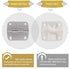 AIEVE Cooler Hinges and Screws Set,Cooler Replacement Hinges,Stainless Steel Hinges and Screws Replacement for Coleman Coolers