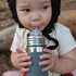 Pura Kiki 11oz/325ml Stainless Steel Sippy Cup Bottle w/ Sleeve, Plastic-Free, MadeSafe Certified, Medical-Grade XL Silicone Sipper Spout Fast Flow Rate for Kids, Toddlers, Babies & Infant - Slate