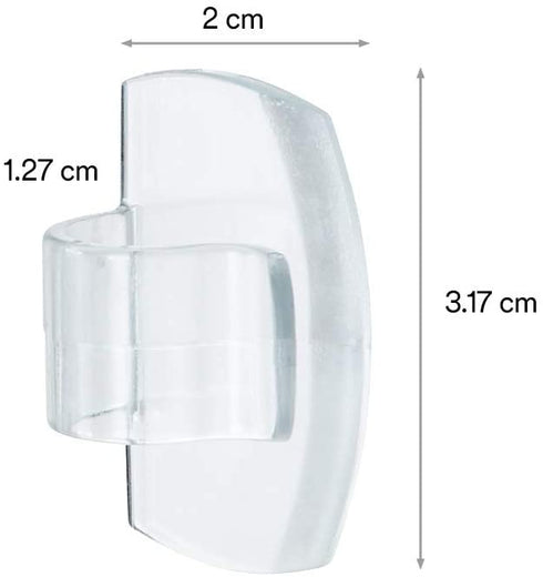 Command Outdoor Light Clips, 16 clips, 20 strips, Water-Resistant Adhesive (17017CLR-AWES)