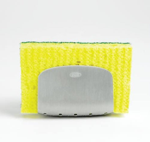 OXO Rust-Proof Aluminum Suction Sponge Holder,Silver,3-inch