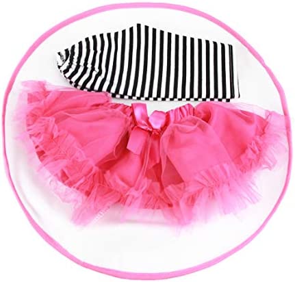 Pedolltree Reborn Baby Dolls Clothes Baby Girl Clothing Tutu Skirt Outfit Sets for 20- 23 Inch Reborn Doll Accessories