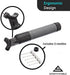 Sports Stable Ball Pump with 5 Needles Push and Pull Inflation Device for Your Basketball, Football, Soccer Ball, Volleyball, and Other Sport Balls