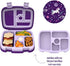 Bentgo® Kids Prints Tray with Transparent Cover - Reusable, BPA-Free, 5-Compartment Meal Prep Container with Built-In Portion Control for Healthy Meals At Home & On the Go (Unicorn)