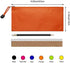 LABUK Pencil Pouch 6 Pack Pencil Bags Small Zipper Pouches Bulk Waterproof Pencil Case for School Office Supplies Travel Cosmetics Accessories Stationery 6 Color