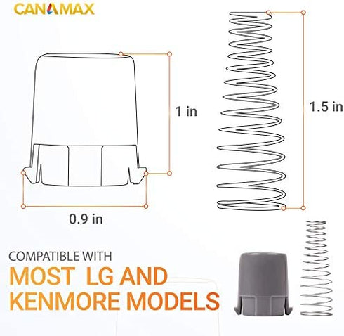 AGM73610701 Washer Magnetic Door Plunger Premium Replacement Part by Canamax - Compatible with LG Kenmore Washers - Replaces AP5331994, AGM73610702, MEG61961401