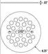 4-1/4" Round Shower Grate Drain Strainer Replacement Cover Oil Rubbed Bronze + Machine and Tapping Screws