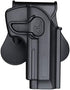 Beretta 92 FS Holsters, OWB Holster for Beretta 92 92FS 96FS M9 / GSG92 / Girsan Regard MC(No Rail) - Index Finger Released | Adjustable Cant | Autolock | Outside Waistband | Lightweight -Right Handed