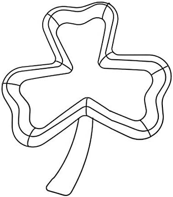 TLC Shamrock Shaped Wire Wreath Frame 16 inch St. Patrick's Day Decoration DIY (1)