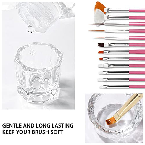 Acrylic Nail Brush Cleaner Acrylic Brush Cleaner Liquid Acrylic Paint Brush Cleaner Nails Artist Acrylic (2oz)