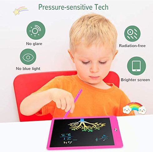 TEKFUN Kids Toys Toddlers Toys for Boys and Girls, 8.5in LCD Writing Tablets Drawing Pad for Kids, Light Doodle Pad Drawing Board for Toddlers, Gifts Toys for 3 4 5 6 7 Year Old Girls Boys(Rose)