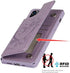 Jaorty for iPhone 12 Pro Max Wallet Case with RFID Blocking Card Holder for Girls Women,Premium PU Leather Magnetic Buttons Stand Flip Wrist Strap Case for iPhone 12 Pro Max 6.7 Inch,Heart Purple
