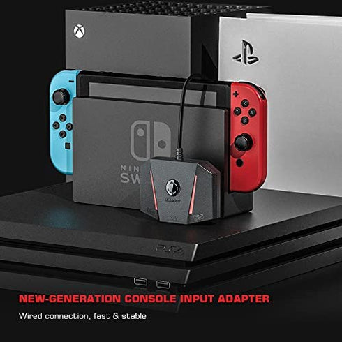 Leadjoy VX2 AimBox Game Console Keyboard and Mouse Adapter Wired Connection Converter Compatible with Nintendo Switch/Xbox Series X, Xbox One, PS4, PS5, with 3.5mm Audio