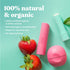 eos 100% Natural & Organic Lip Balm- Pomegranate Raspberry, Dermatologist Recommended, All-Day Moisture Lip Care, 0.14 Oz, 2 Pack