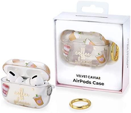 Velvet Caviar AirPods Pro Case Coffee - Protective Clear Cases Compatible with Apple Airpod Pro