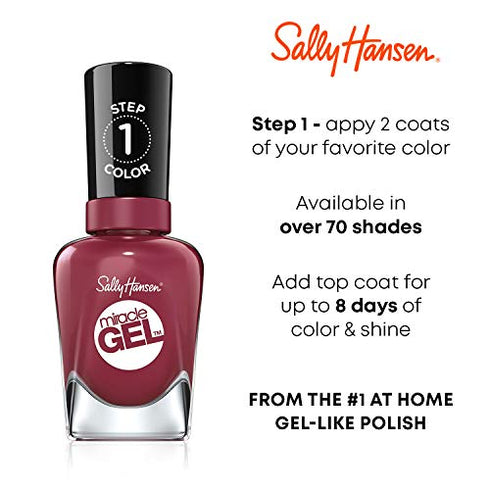 Sally Hansen Miracle Gel Nail Polish, Shade Let's Get Digital, 0.5 Fl Oz
