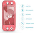 HEYSTOP Switch Lite Pink Cover Case for Girls, Glitter Bling TPU Protective Case with HD Tempered Glass Screen Protector and Thumb Grips with Shock-Absorption/Anti-Scratch Design - Glitter Bling