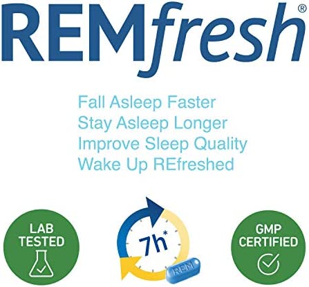 REMfresh LITE 0.5mg Low Dose Melatonin Sleep Aid Supplement (36 Caplets) | Drug-Free, Sleep Aid to Support Natural Sleep for Children 6 Years+ and Adults | #1 Doctor Recommended | Easy-to-Swallow