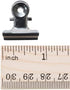 Tim Holtz Idea-ology Hinge Clips, Antique Satin Nickel Finish, Pack of 15 Miniature Metal Bulldog Clips, 7/8 x 7/8 Inch, TH92692