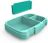 Bentgo Fresh Tray (Aqua) with Transparent Cover - Reusable, BPA-Free, 4-Compartment Meal Prep Container with Built-In Portion Control for Healthy At-Home Meals and On-the-Go Lunches