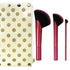 Real Techniques Rebel Edge Makeup Brushes, Cropped Brush Heads for Powder, Eyeshadow, Highlighter, and Blush, Set of 3