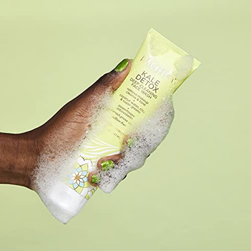 Pacifica Beauty Kale Detox Deep Cleansing Face Wash, Daily Facial Cleanser for Oily & Blemish Prone Skin Types, 5 Oz