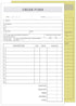 Simply Classic 2-Part Carbonless Order Form Pad / 50 Sets / 5.5" x 8.5" Carbon Copy Purchase Sales Receipt Book