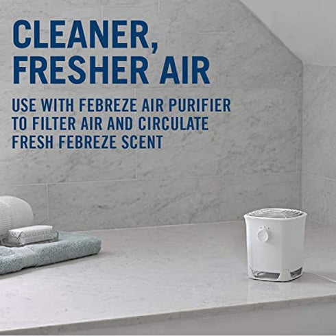 Febreze Linen & Sky Air Purifier Scent Refill Cartridge, 2-Pack, White, 2 per Pack