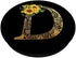 Sunflower Pop Socket Letter D - Phone Case Stand D Popsocket PopSockets PopGrip: Swappable Grip for Phones & Tablets