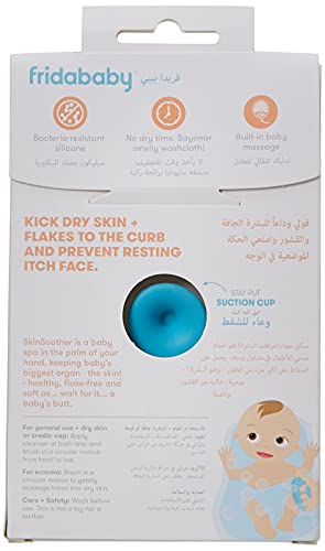 DermaFrida The SkinSoother Baby Bath Silicone Brush by Fridababy | Baby Essential for Dry Skin, Cradle Cap and Eczema (1 Pack)