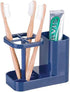 iDesign InterDesign Bathroom Toothbrush and Toothpaste Stand/Holder and Medicine Cabinet Organizer, Navy Med+ Dental Center