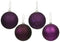 18ct Purple Plum 4-Finish Shatterproof Christmas Ball Ornaments 1.25" (30mm)