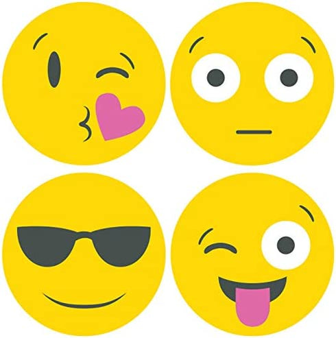 Post-it Printed Notes, 2 Pads/Pack, 30 Sheets/Pad, 3x3 in, Emoji designs, 4 alternating faces (BC-2030-EMOJI) , Yellow