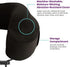Cabeau Evolution Classic 100% Memory Foam Travel Neck Pillow for Airplanes and Travel, 360-Degree Support Backed by Sleep Science, Midnight